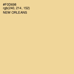 #F0D698 - New Orleans Color Image
